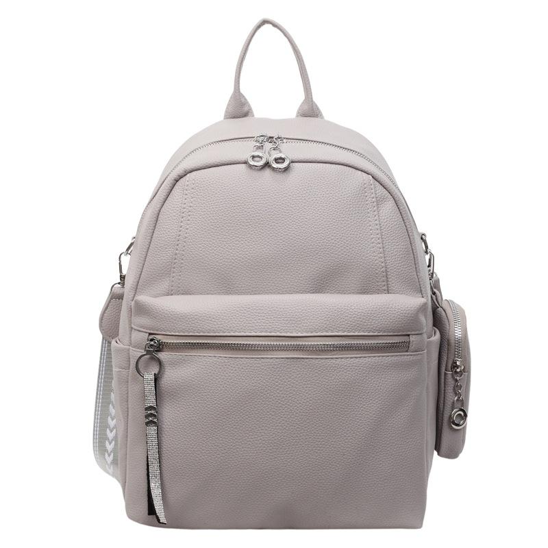 New Women's Backpack, Korean Version, Fashionable and Personalized Commuting Backpack with Coin Purse, Single Shoulder Bag