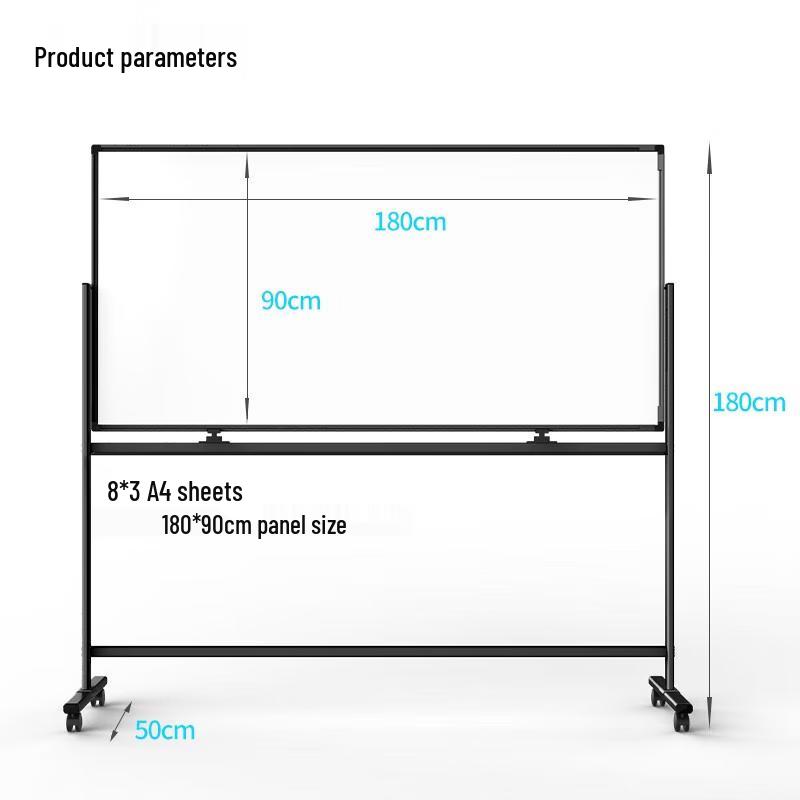 Deli Double-Sided Mobile Magnetic Whiteboard