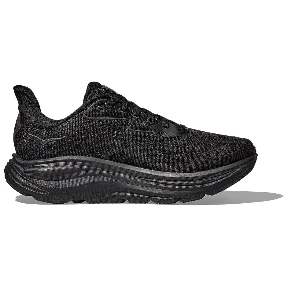 HOKA Clifton 10 Wide Triple Black Women Sneakers 1162050-BBLC