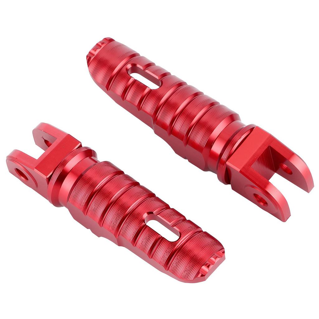 2pcs Rear Foot Pegs Footrest Aluminum Alloy Replacement FP‑256‑Set for DUCATI 1098 1198Red