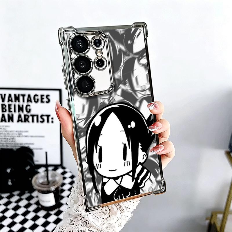 

Kaguya Sama Shinomiya Soft Phone Case For Samsung Galaxy S26 Ultra S25 Edge S24 FE S23 Plus S22 S21 + S20 Plating Anti-Fall Fund Samsung S22