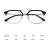 Luxus-Design Doppelbügel Blaulichtfilter Myopiebrille Vintage Quadratischer Rahmen Kurzsichtigkeitsbrille Fertige Kurzsichtigkeitsbrille