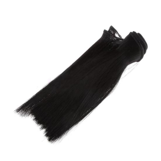 

15см DIY Красивый Высокотемпературный Шелковый Прямой Парик Кукольные Аксессуары