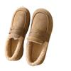 Large size cotton shoes winter velvet wide fat feet pregnant women loafer beanie shoes fluffy shoes