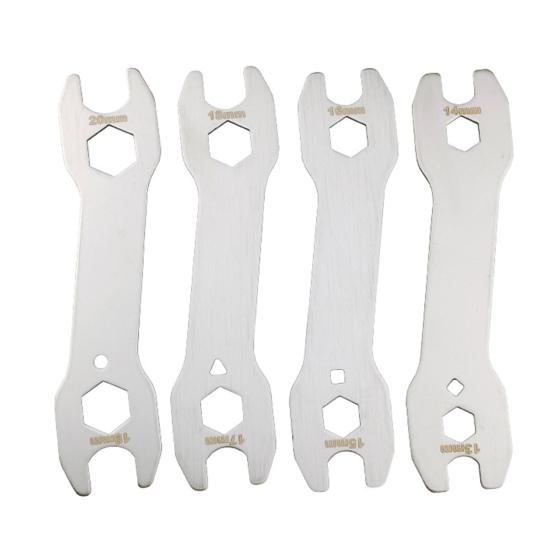 Stainless Steel Bike Hub Wrench 13/14/15/16/17/18/19/20MM Cycling Road Mountain Bicycle Hub Cone Adjuster Wrench Bicycle Repair Tools