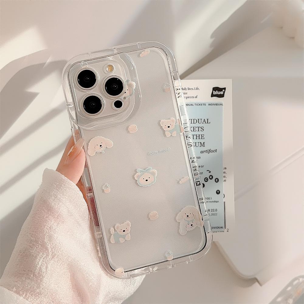 For Apple 16promax Mobile Phone Case 15pm Creative Personality for IPhone14 Air Bag Anti-fall 13pro Cute Series