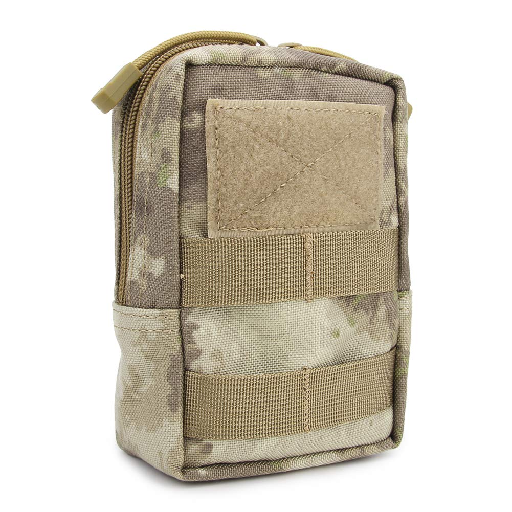 PHOENIX IKKI Small Fits Military Tactical Tool Waist Tactical Phone Molle 11 Colors CP Camouflage Square-Shaped Organizer, 5.5-Inch Smartphones, Bag,