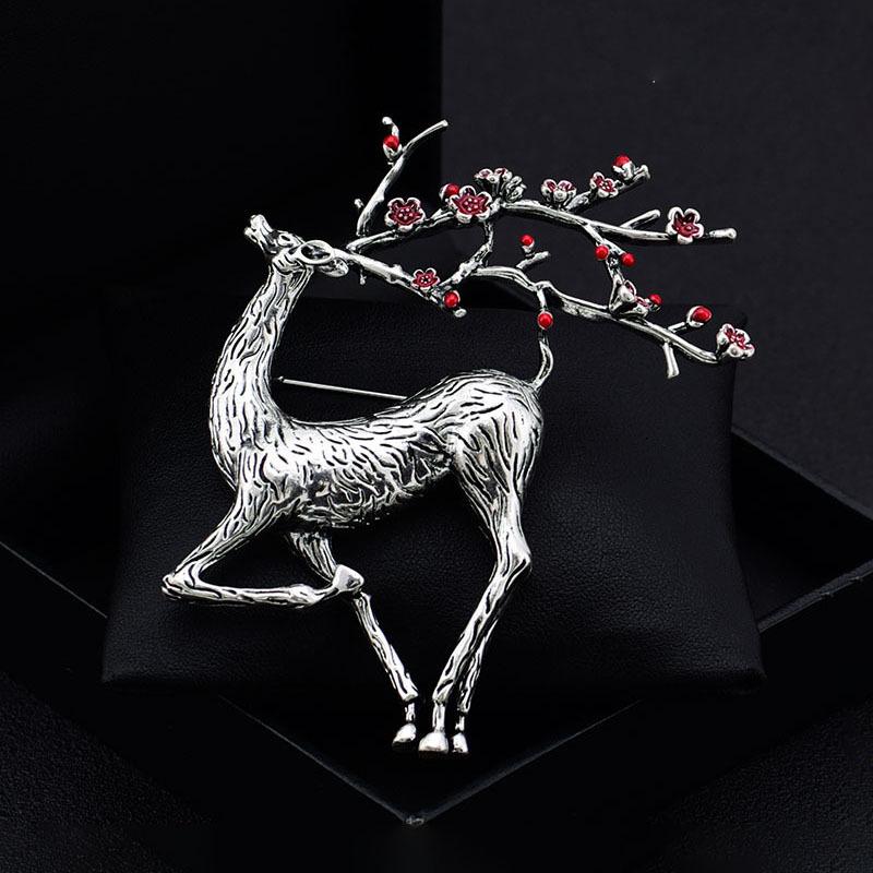 

Ретро и красивая брошь в виде пятнистого оленя женского пола, креативная преувеличенная индивидуальность, брошь-булавка, темпераментный костюм, пальто, аксессуары