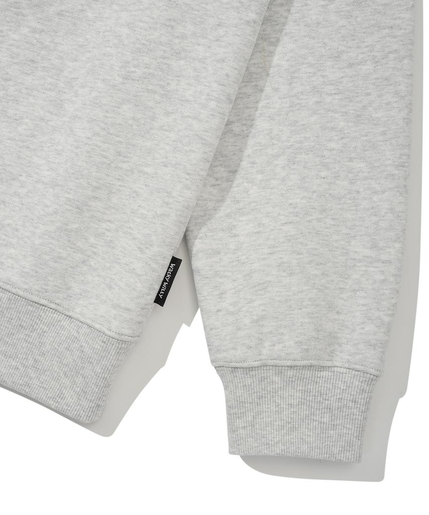 WACKY WILLY Big Lily Sweatshirt Light Gray