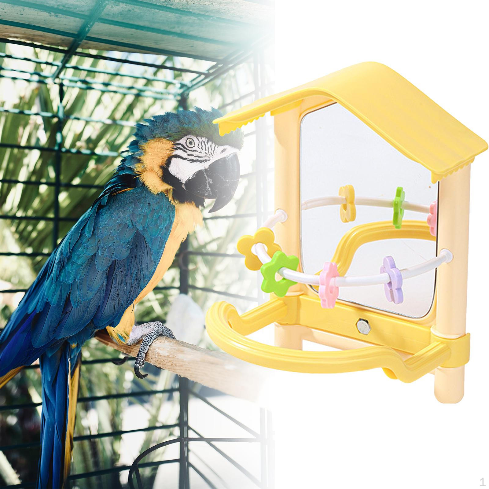 

Bird Center with Perch for Conure and Cockatiel жовтий