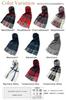 Vita Natur Cashmere Blend Wool Large x Check Pattern 95% Wool, 5% Stole, (190cm 60cm), (Beige Stewart)