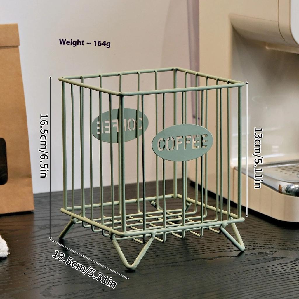 Hot Coffee Pod Holder Large Capacity Coffee Capsule Holder Coffee Creamer Container Irregular Shape Pod Storage Cup