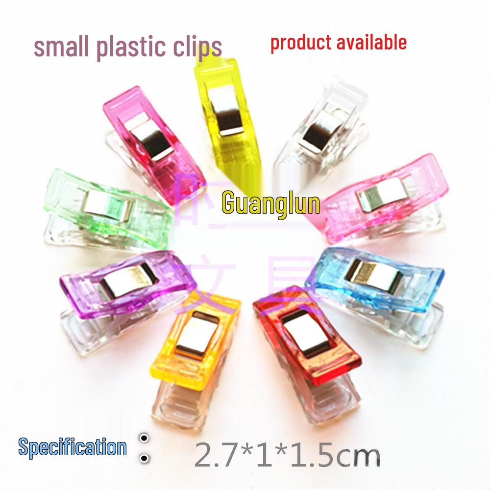 Mini Transparent Sewing Clips with White Strong Edging