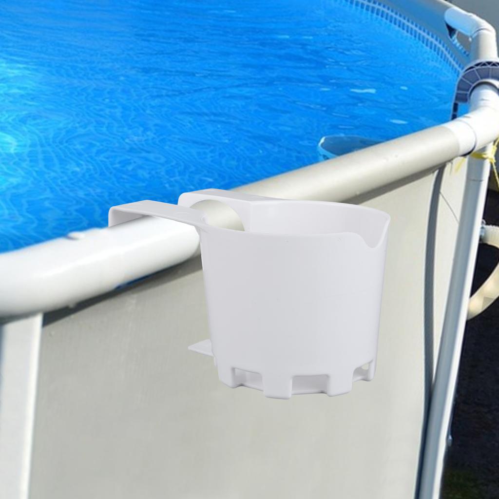 4Pcs Poolside Cup Holders Multi-Purpose No-Spill Cup Holder Multifunctional Cups Organizer for Swimming Pool And Hot Tub