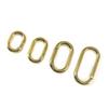4Pieces Oval Snap Clips for Keychains Hook Buckles and Purse Strap Extender Metal Spring O Rings Clips Carabiner Clips