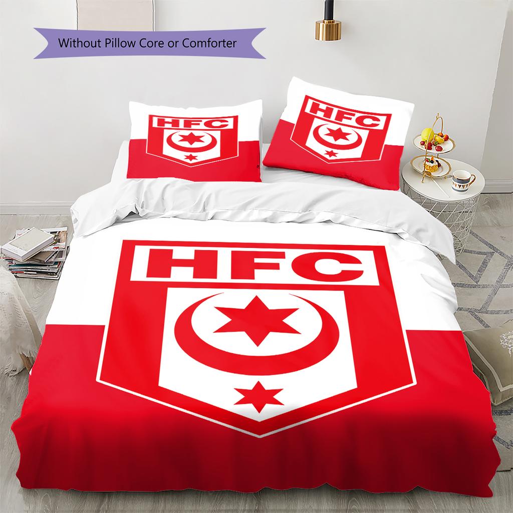 Pościel z wzorem Hallescher FC, Zestaw kołdry Poszewka na kołdrę Poszewka na poduszkę Domowy Prezent Urodzinowy (1 * poszwa na kołdrę + 2 * poszewki na poduszki, bez rdzenia)