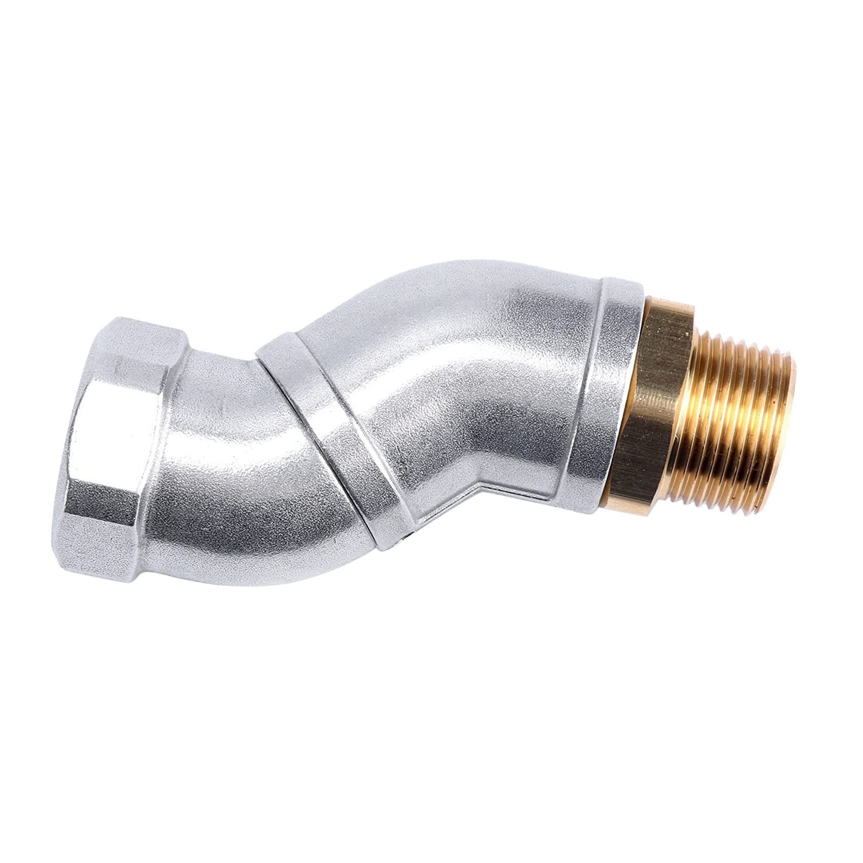 Oikabio for Fuel Nozzle, 3/4 Inch, Fuel Hose Swivel 360 argento