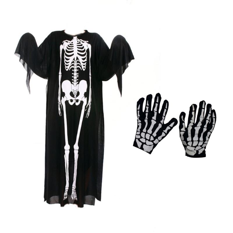 Realistic Skeleton Costume Accessory Efficient Halloween Party Decors For Family Fun Home Office School