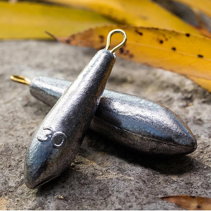 5pcs Mixed Styles Professional  Fishing Weights Kit Removable Casting Sinkers for Freshwater&Saltwater