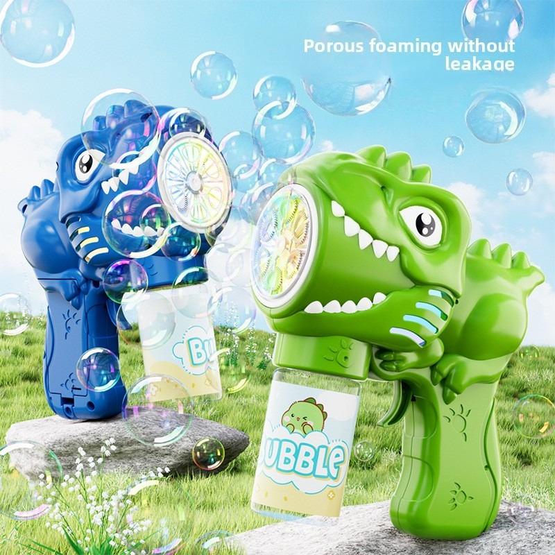 Dinosaur Outdoor Bubble Gun Toy Parent-child Interaction Children's Bubble Toy Game Without Battery Bubble Water
