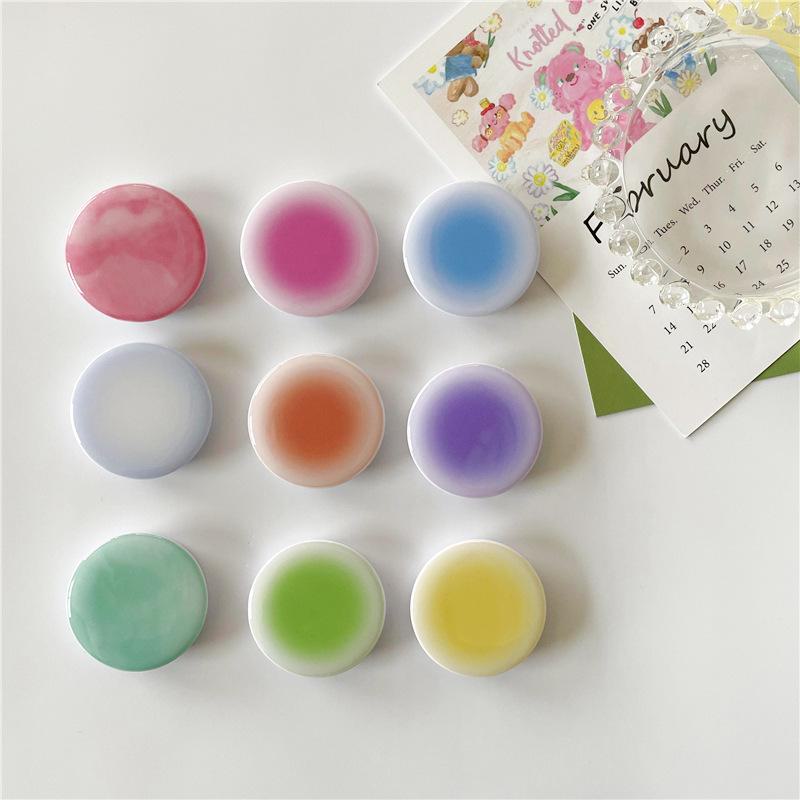 Korean Creative Gradient Desktop Retractable Phone Stand & Finger Ring