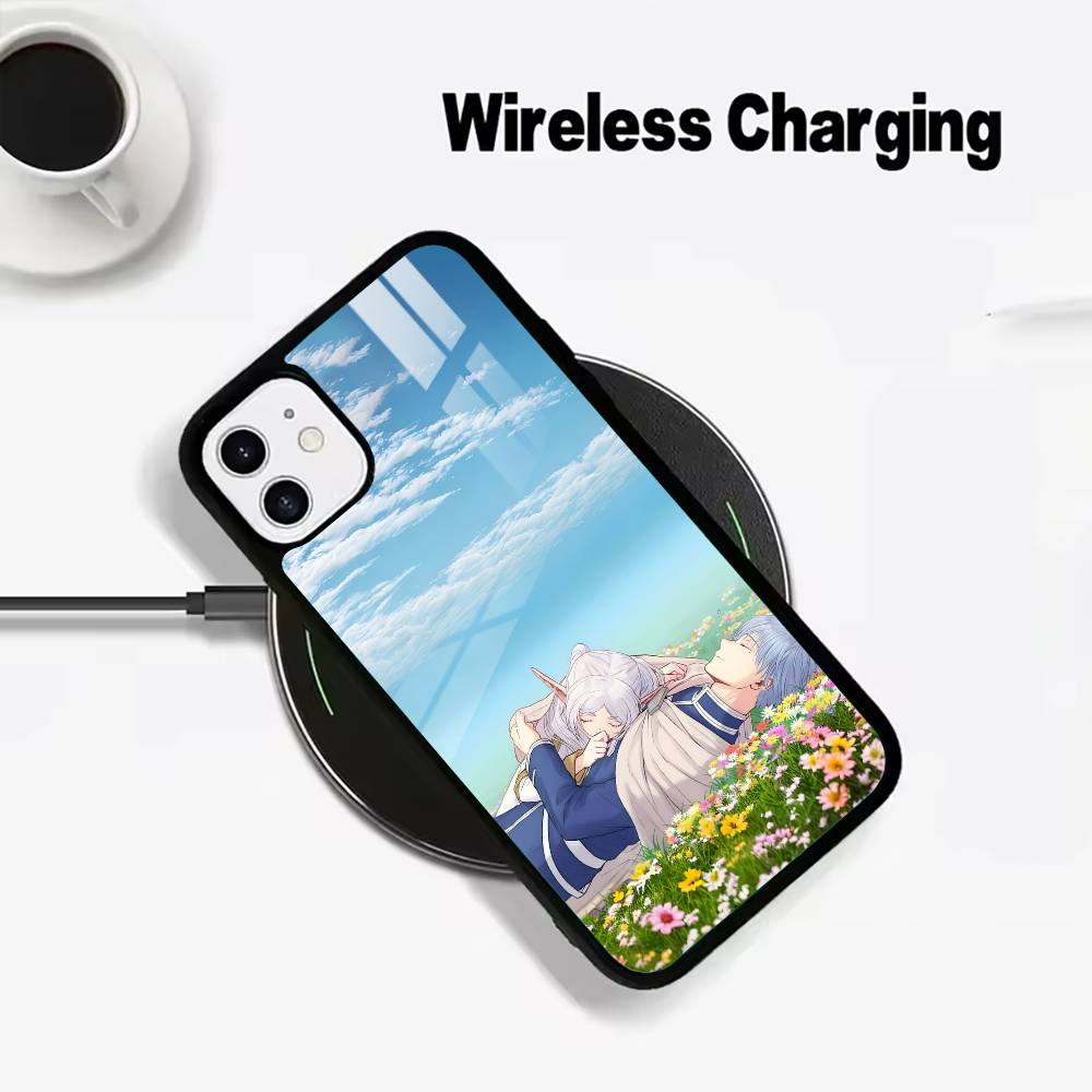 B-Beyond Journey F-Frieren And Fern Wireless charging phone case compatible with iPhone 17/16/15/14/13/12/11