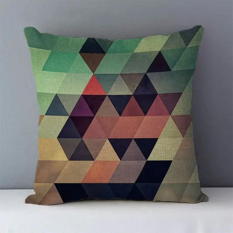 45X45cm Featured Hot Sale Geometric Cozy Cushion Cover Home Decorative Pillows Cover Square Cushion Covers Pillow Case