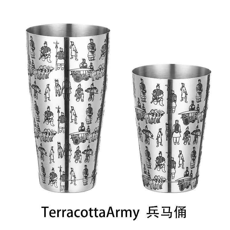 Cocktail Shaker Boston Shaker  2-piece Set  18.6oz Weighted & 25oz Weighted Professional Bartender Bar Tool