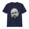 ALEX JONES Face Original Art T Shirt for Men Unique Design High Quality Print Vintage Washed Slightly Designer Clothes Fashion