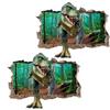 Living Room Smashed Wall Arts Removable Wall Stickers Dinosaur Wall Mural Wall Decals Self Adhesive