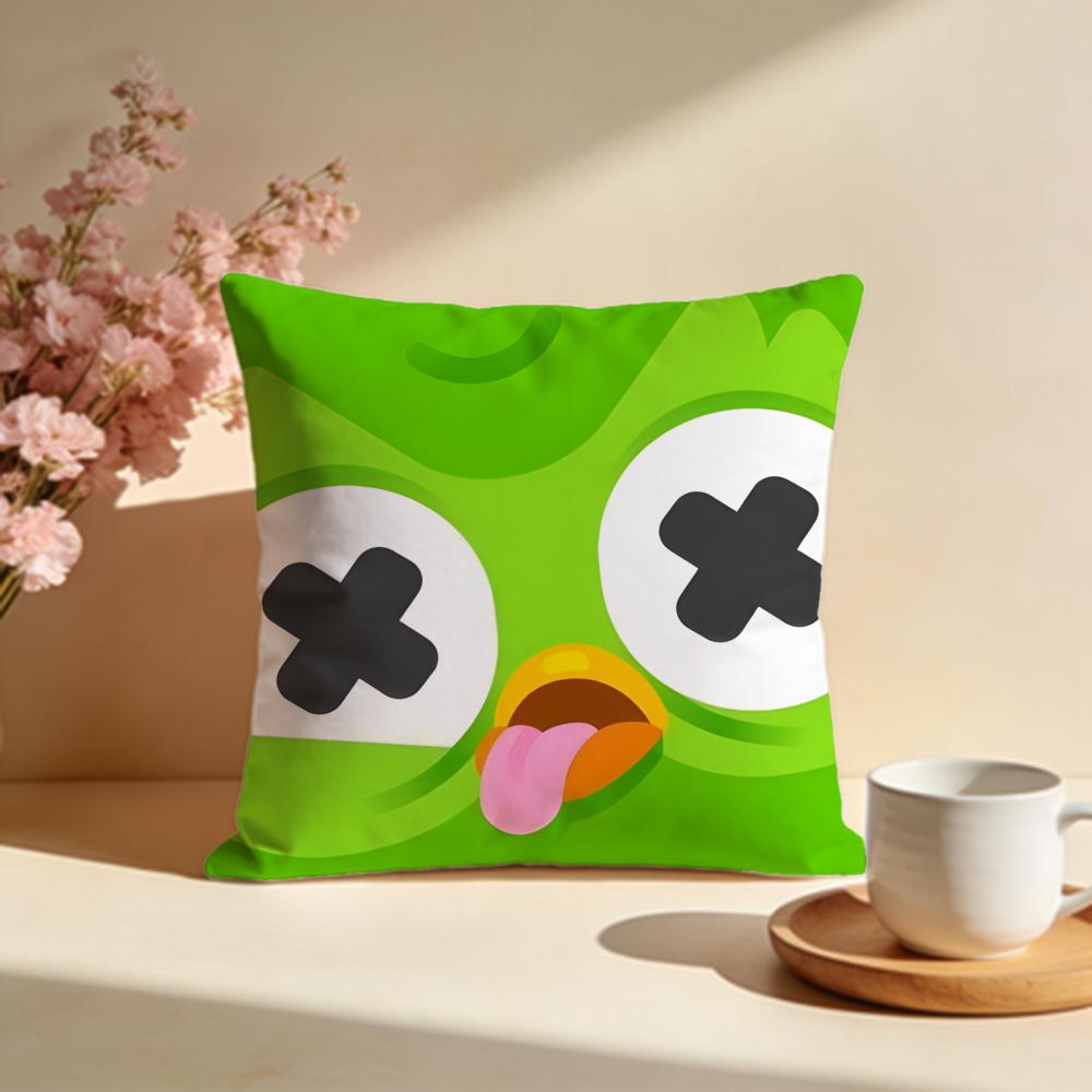 Fashion DDuolingoful Cushion Cover Stylish Washable Pillow Cover Ideal for Couch Bedroom Car Decoration