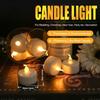 6-48Pc LED Flameless Candles Battery Operated Creative ing Tealight Warm White Fake Electric Candle For Halloween Christmas