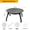 UOSU Outdoor Folding Charcoal BBQ Grill and Fire Pit