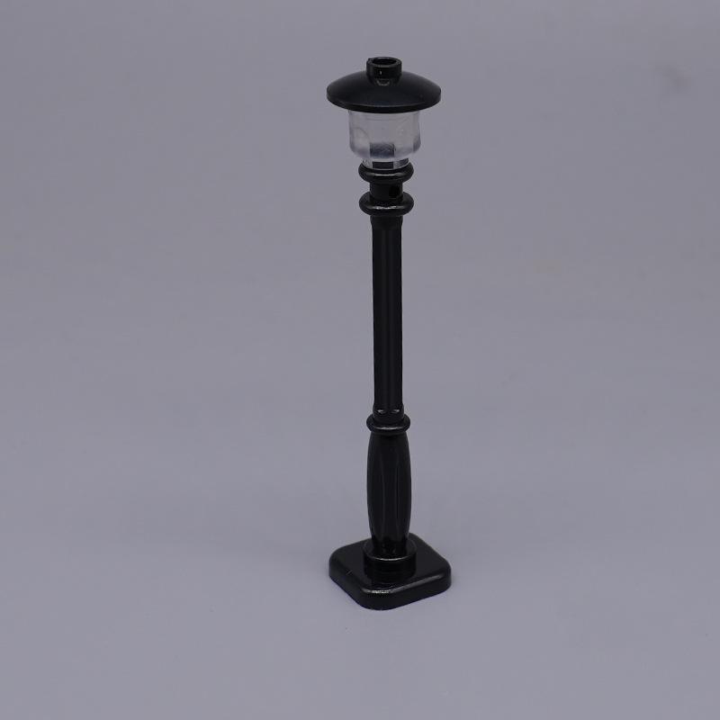 Street Lamp Pole Parts: 2x2 Building Block for City Scene Lighting