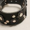 Feverfew Leather Bracelet Black