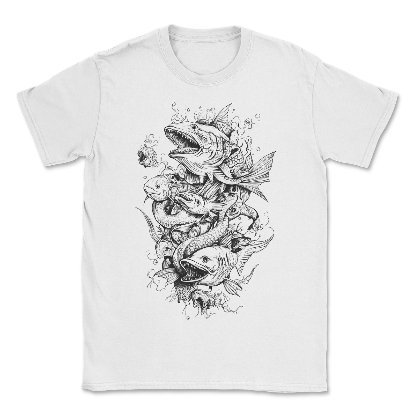 Weird Ocean Creatures design 1 T-Shirt S разноцветный