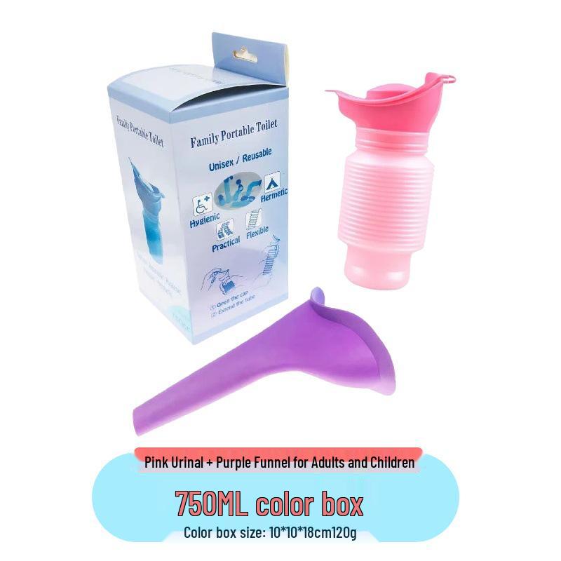 Portable Women's Travel Urinal - No-Squat, Standing, Emergency Car and Outdoor Use