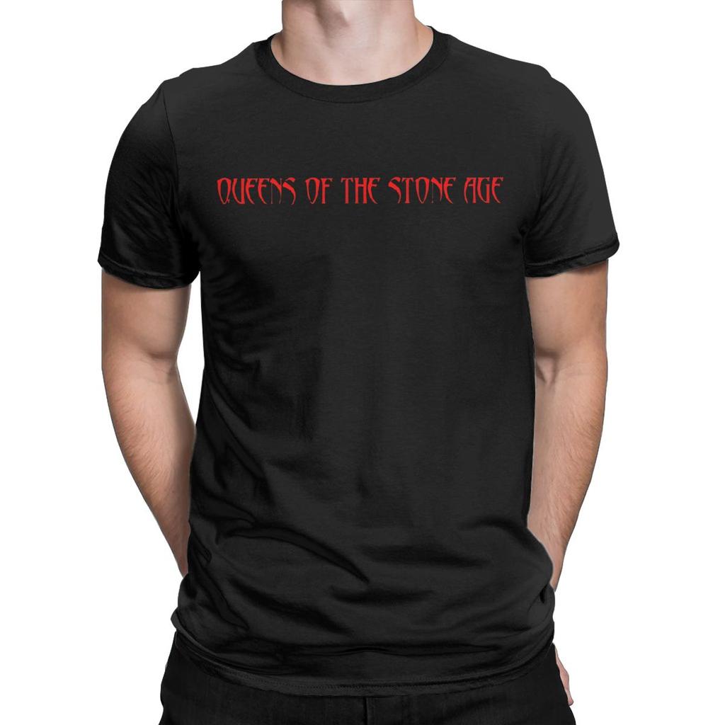 Queens Of The Stone Age T-Shirt Herren Genial 100% Baumwolle T-Shirt Rundhals Kurzarm T-Shirts Übergröße Kleidung