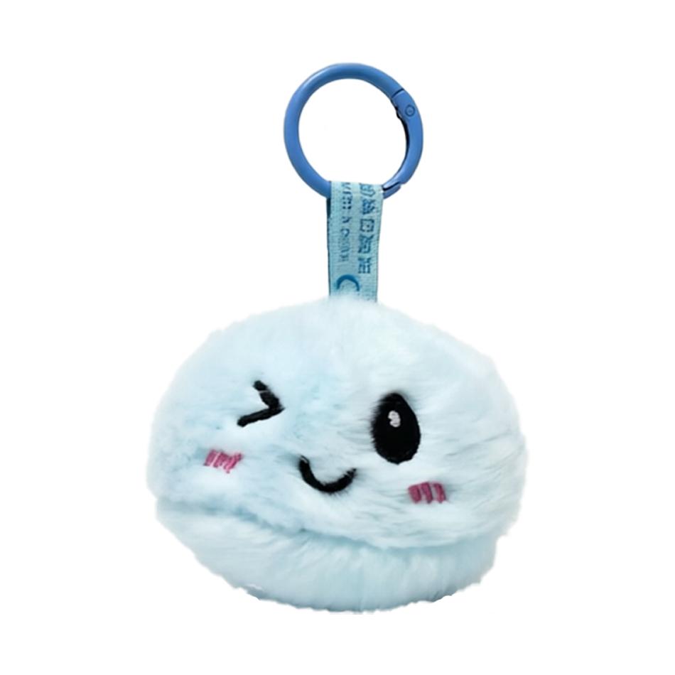Trendy New Simulation Dumpling Plush Keychain Style Bag Hanging Cute Simulation Backpack Pendant Cartoon Toy Birthday Gift