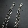 Skull Print Patchwork Double Layer Waist Chain Hip Hop Pants Chain - Unisex Trousers Fashion Accessory