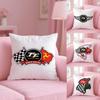 I-Isle Of Man Tt Cushion Cover Plush Fabric Soft Double-Sided Printed Invisible Zipper Sofa Pillow Case Home Decor