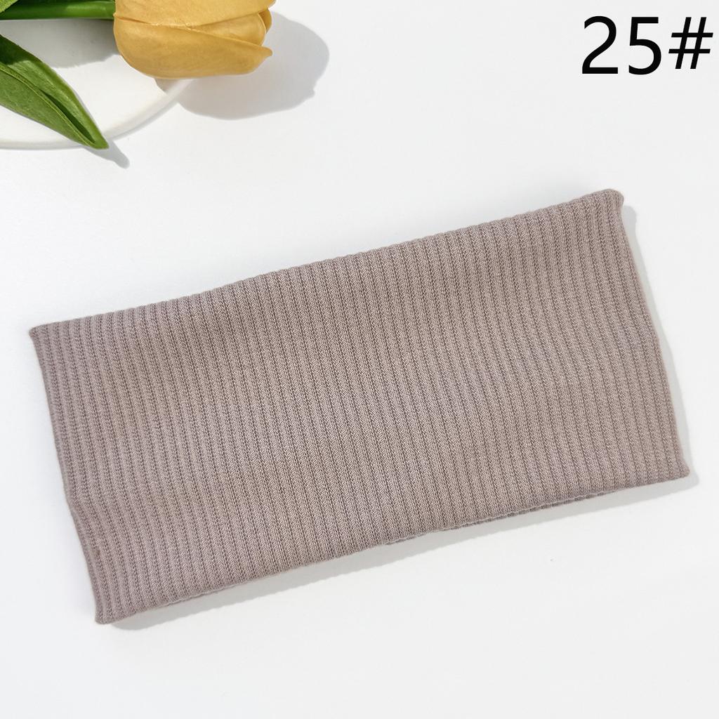 9003 SASAacc European and American Solid Color Knitted Hairband Elastic Sports Headband Hair Accessories Korean Style