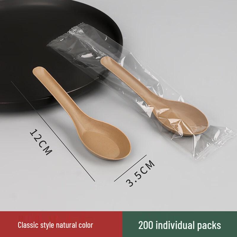 

ZISIZ Thickened Biodegradable Disposable Spoons