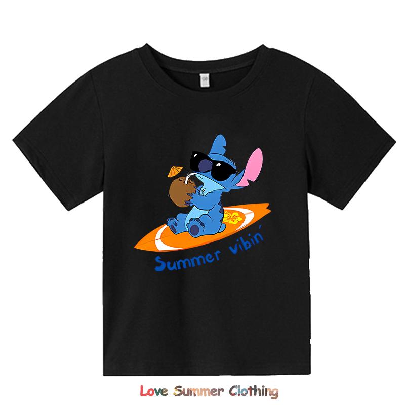 

Детские толстовки 4-14 лет Принт Stitch HD Мальчики Девочки Свитшоты Подарок на день рождения Stitch Повседневный Круглый Длинный рукав 2025 140