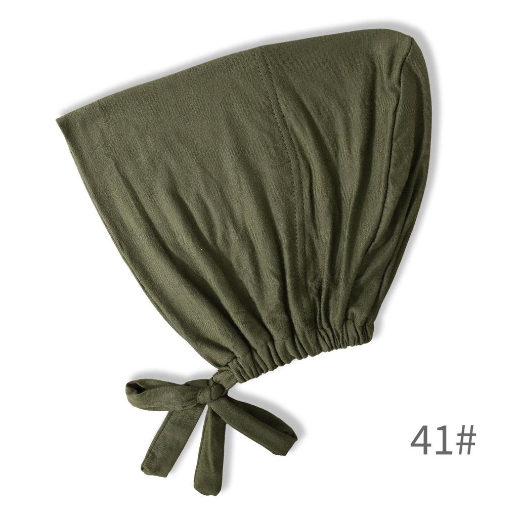 Premium Mercerized Cotton Adjustable Elastic Hair Cover Cap
