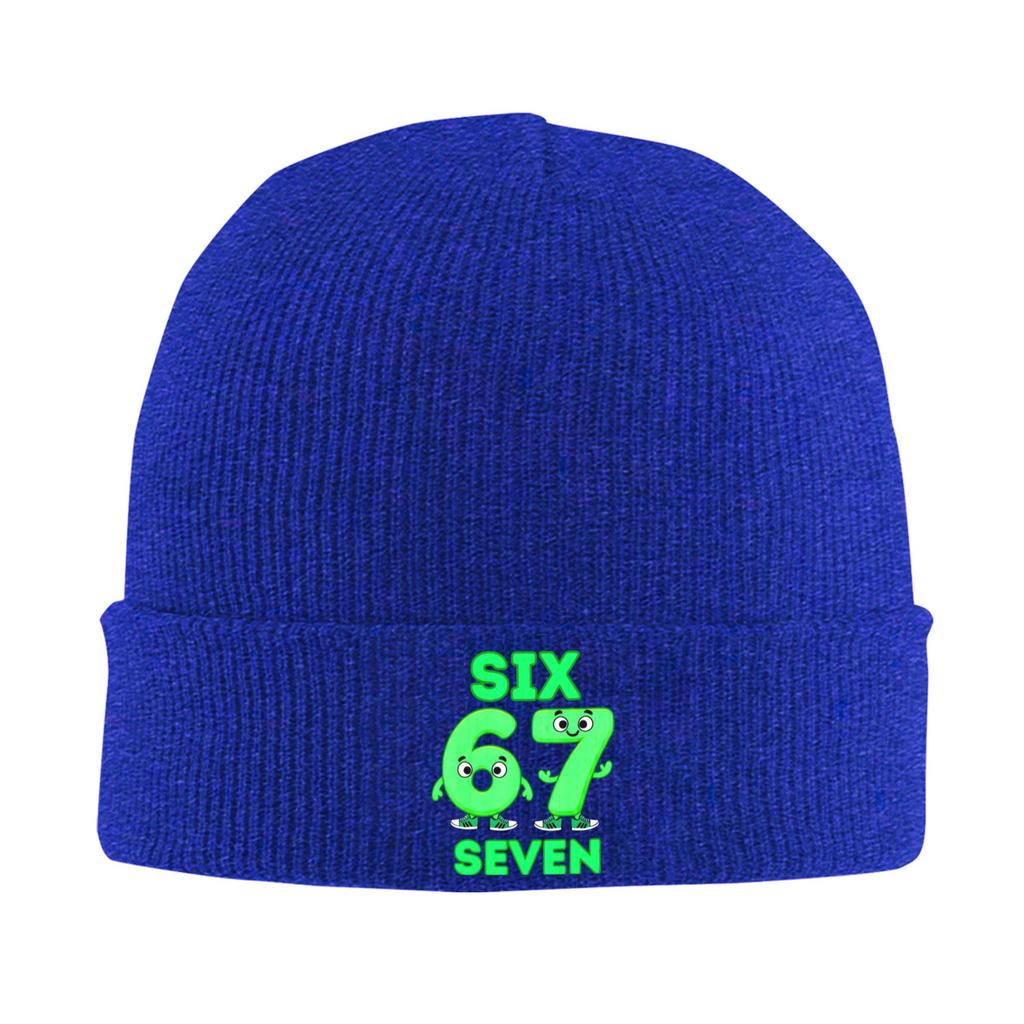 67 Six Seven 6-7 Funny Italian Brainrot Knit Hat Beanies Autumn Winter Hat Warm Unisex  Color  Cap Men Women Gifts,