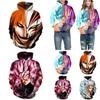 Polyester Dragon Ball Z Super Saiyan Goku Men Women Anime Pullover Hoodie**