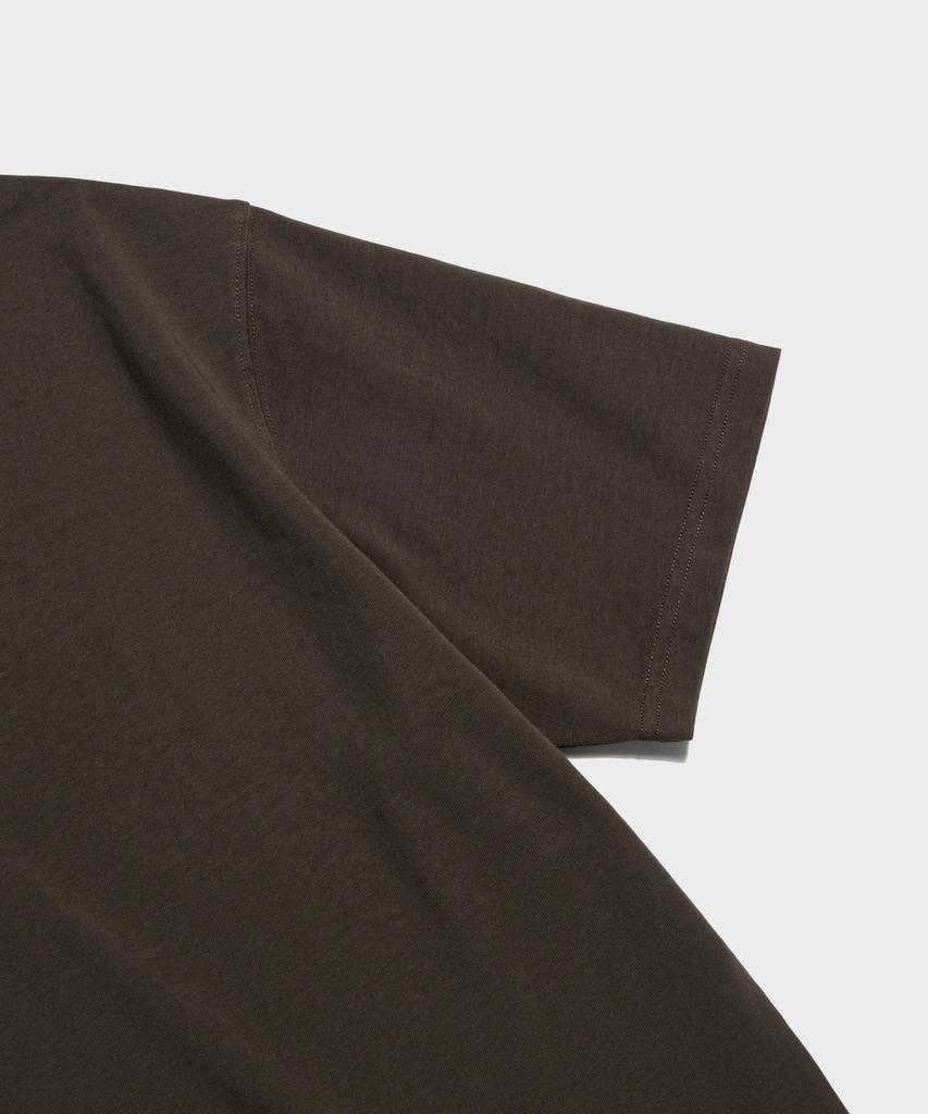 Ledeutoneido 9.5Oz Cotton Basic Tee Mocha Brown
