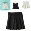 Versatile Women's Girls Slim High Waist Pleated Tennis Skirt Perfect For Skating And Dancing