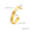 European and American Retro Gold Bracelet Irregular, Bracelet C-shaped Opening, Adjustable Bracelet Women